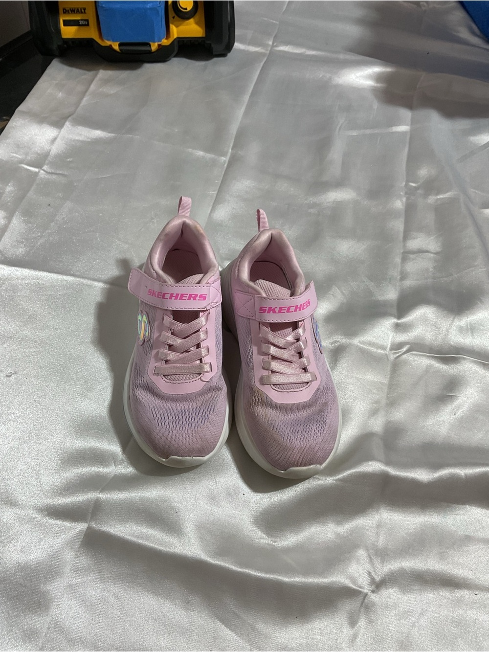 Skechers Kids' Pink Light-Up Athletic Sneakers